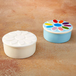 Daisy Scout Painted Ceramic Box